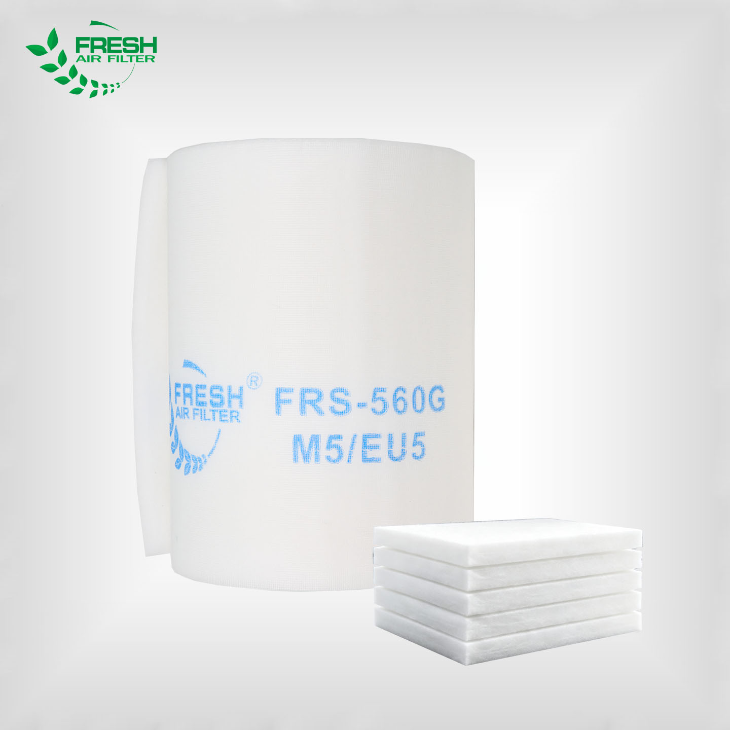 FRS‑600G F5 हाई डस्ट होल्डिंग पेंट बूथ सीलिंग फ़िल्टर मीडिया